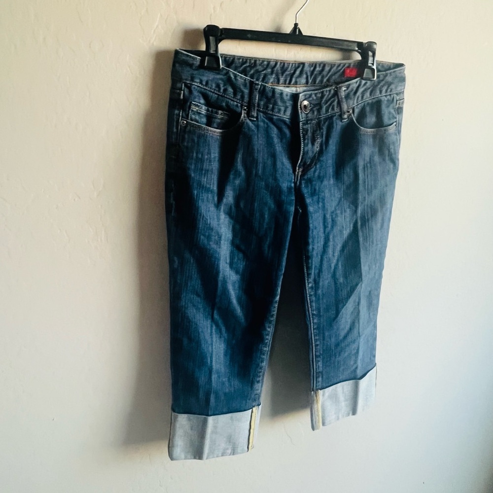 X2 Women’s Cuffed Capri Jeans Size 8 Preppy Casual - Picture 2 of 4